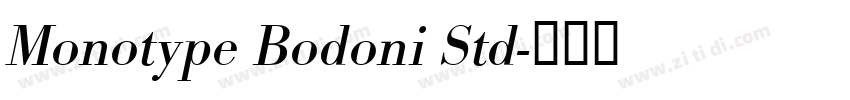 Monotype Bodoni Std字体转换